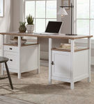 Sauder - Cottage Road Storage Desk with 2 Drawers - White