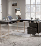 Sauder - Walter Heights L-Desk Bw - SGS Blade Walnut