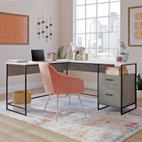 Sauder - Tremont Row L Desk Mystic Oak - SGS Mixed Mat Mystic Oak