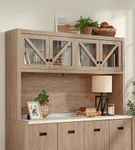 Sauder - Dixon City Large Hutch - Brushed Oak