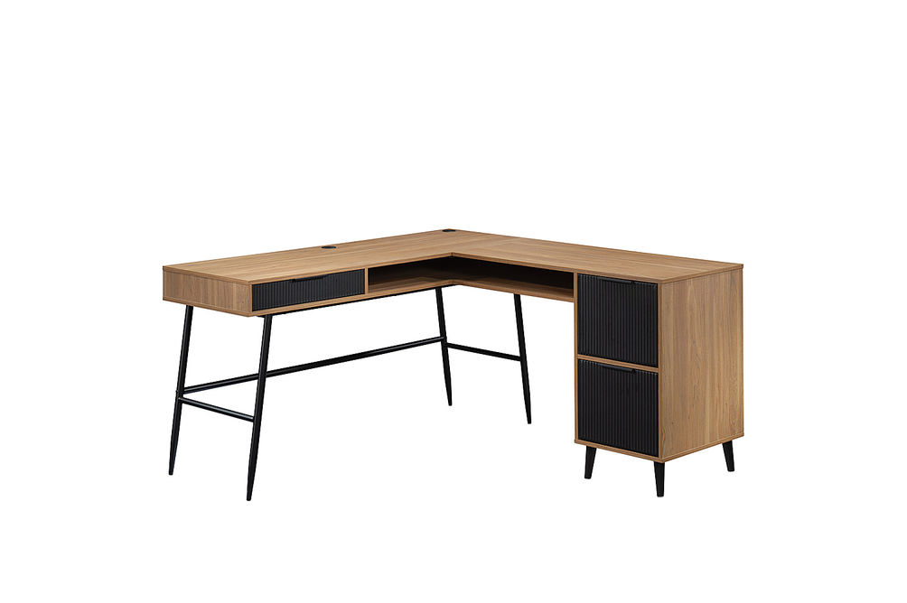 Sauder - Ambleside L-Desk Sw - SGS Serene Walnut