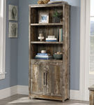 Sauder - Granite Trace 5-Shelf Library Bookcase w/ Doors - Rustic Cedar