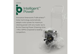 Greenworks 80V 3000 PSI Pressure Washer with Two (2) 4.0Ah Batteries & Dual-Port Rapid Charger - Bl