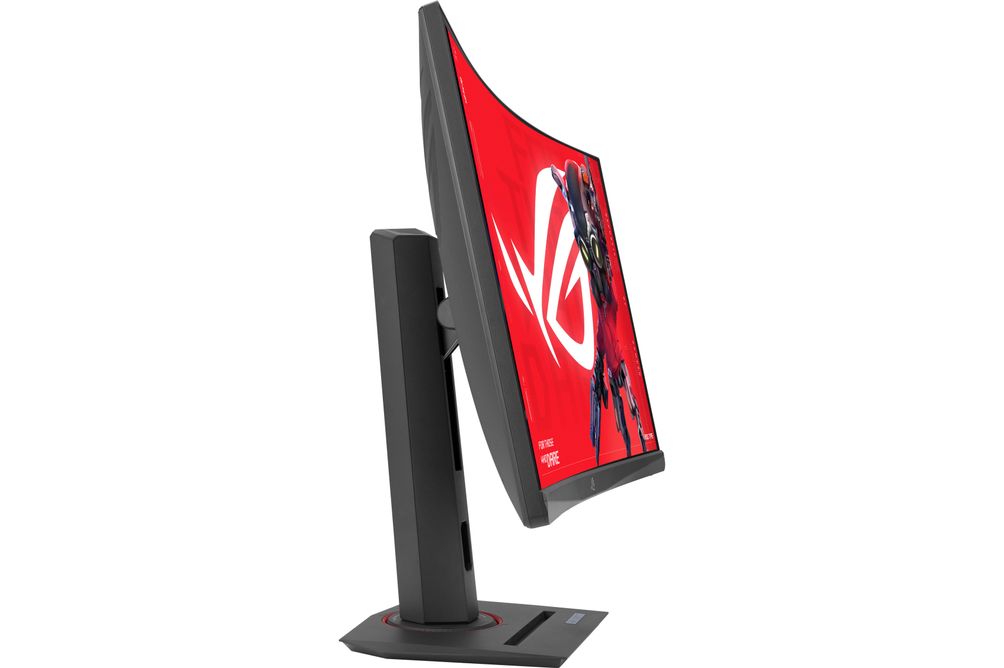 ASUS - ROG Strix 27 Curved 1440P 180Hz FreeSync Gaming Monitor with HDR (DisplayPort,HDMI,USB) - B