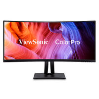 ViewSonic - ColorPro VP3456A 34" LCD Curved UltraWide QHD Monitor (USB-C, HDMI, DP) - Black