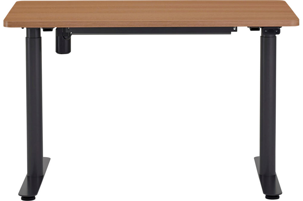 Steelcase - AMQ Sit-to-Stand Desk - Merele Base Dark Oak Top