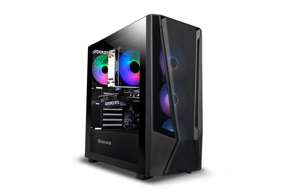 iBUYPOWER Trace 7 Mesh Gaming Desktop - AMD Ryzen 7 5700 - 16GB DDR4 RGB Memory - GeForce RTX 4060