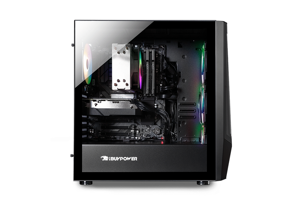 iBUYPOWER Trace 7 Mesh Gaming Desktop - AMD Ryzen 7 5700 - 16GB DDR4 RGB Memory - GeForce RTX 4060