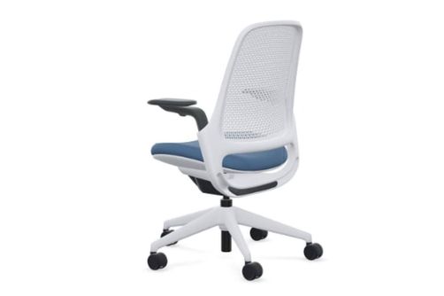 Steelcase - Series 1 Air Chair with Seagull Frame - Era Cobalt / Seagull Frame