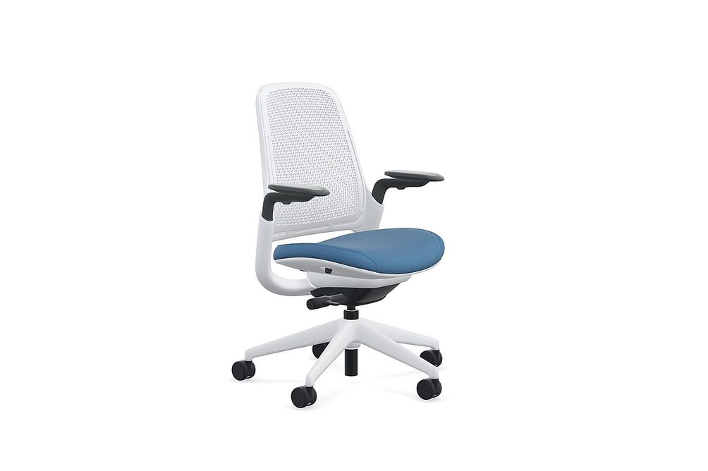 Steelcase - Series 1 Air Chair with Seagull Frame - Era Cobalt / Seagull Frame