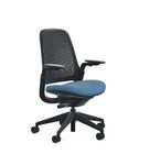 Steelcase - Series 1 Air Chair with Black Frame - Era Cobalt / Black Frame