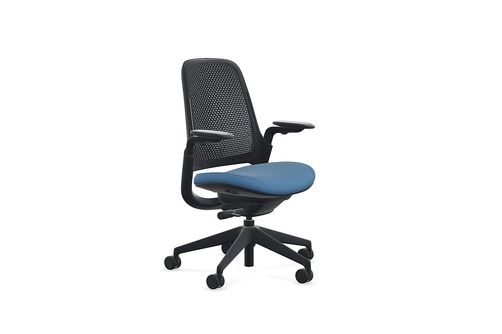 Steelcase - Series 1 Air Chair with Black Frame - Era Cobalt / Black Frame