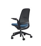 Steelcase - Series 1 Air Chair with Black Frame - Era Cobalt / Black Frame