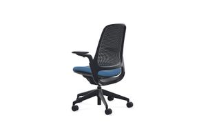 Steelcase - Series 1 Air Chair with Black Frame - Era Cobalt / Black Frame