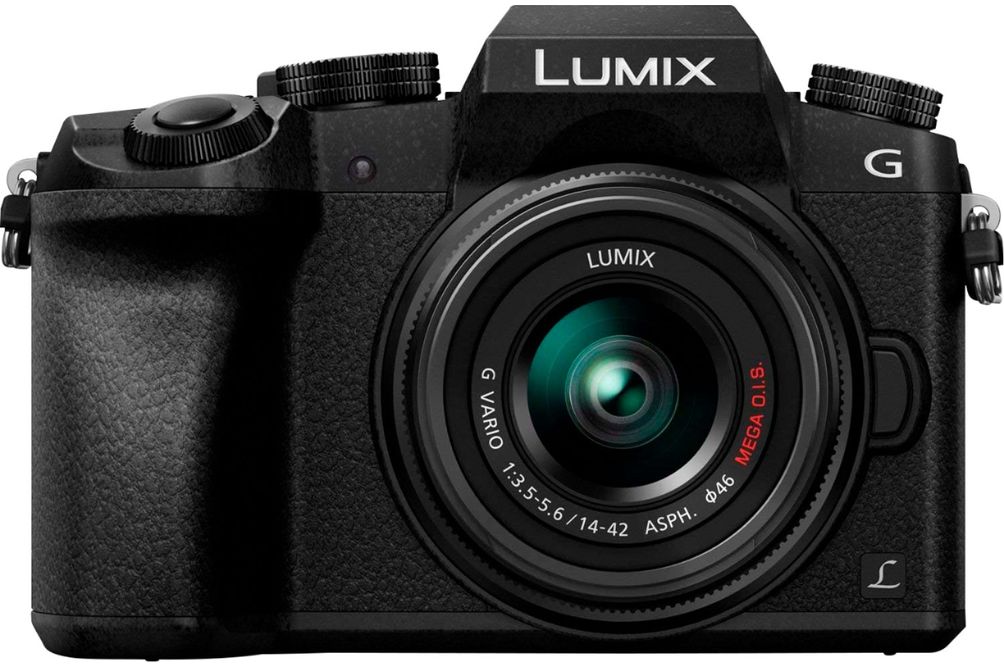 Panasonic - LUMIX G7 Mirrorless 4K Photo Digital Camera Body with 14-42mm f3.5-5.6 II Lens - DMC-G7