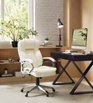 CorLiving Executive Office Chair - White