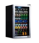 NewAir - 126-Can Beverage Cooler with Adjustable Shelves and 7 Temperature Settings for Kitchen, Ga