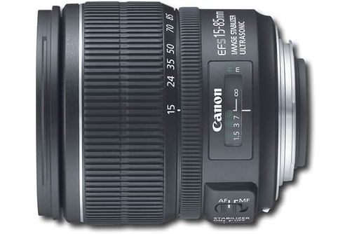 Canon - EF-S 15-85mm f/3.5-5.6 IS USM Standard Zoom Lens - Black