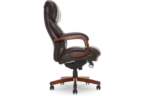 La-Z-Boy - Big & Tall Fairmont Bonded Leather Executive Chair - Biscuit Brown