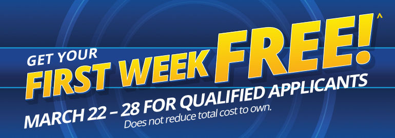 Your first week FREE on a new agreement^ Use Code 0PAYS