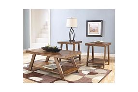 Signature Design by Ashley Bradley 3-piece Coffee Table Set- Room View