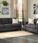 Signature Design by Ashley Alenya-Charcoal Sofa and Loveseat- Room View