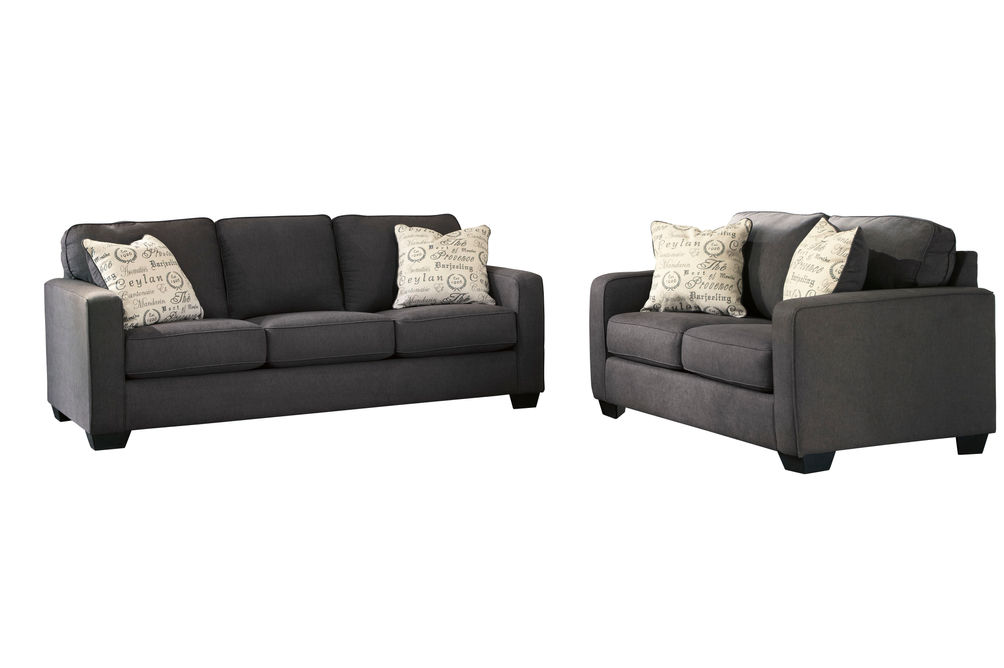 Signature Design by Ashley Alenya-Charcoal Sofa and Loveseat