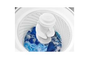 Amana® White 3.5 Cu. Ft. High Efficiency Top Load Washer- Interior View