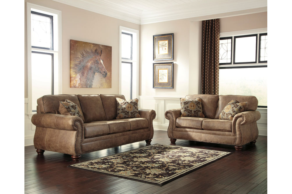 Signature Design by Ashley Larkinhurst-Earth 2-piece Sofa and Loveseat- Room View