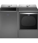 Maytag Metallic Slate 5.3 Cu. Ft. Top-Load Washer and 8.8 Cu. Ft. Front Load Electric Dryer