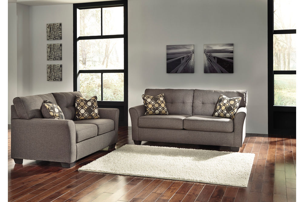 Signature Design by Ashley Tibbee-Slate Sofa and Loveseat- Room View