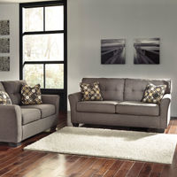 Signature Design by Ashley Tibbee-Slate Sofa and Loveseat- Room View