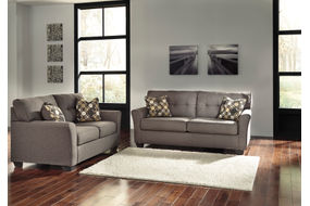 Signature Design by Ashley Tibbee-Slate Sofa and Loveseat- Room View