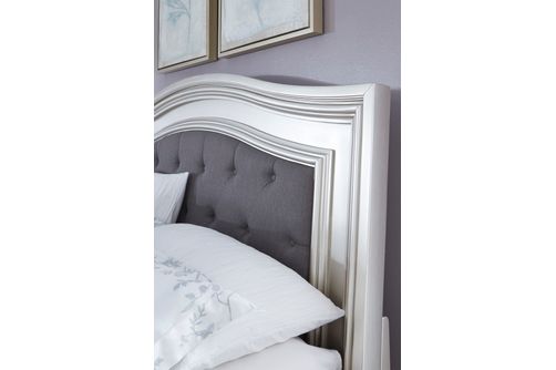 Signature Design by Ashley Coralayne Queen Upholstered Panel Bed - Detail View