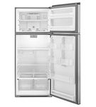 Whirlpool Stainless 18 Cu. Ft. Top-Freezer Refrigerator- Open View