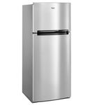 Whirlpool Stainless 18 Cu. Ft. Top-Freezer Refrigerator- Side View