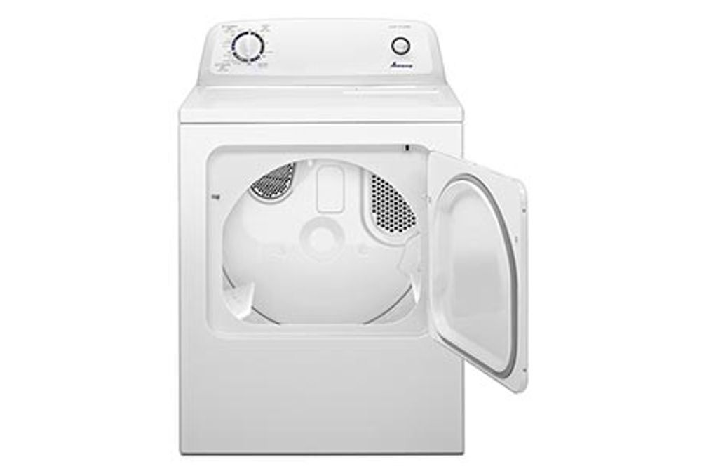 Amana 6.5 Cu. Ft. Front Load Electric Dryer Open View