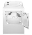Amana 6.5 Cu. Ft. Front Load Electric Dryer Open View