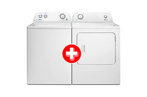 Amana 3.5 Cu. Ft. Top-Load Washer + 6.5 Cu. Ft. Front Load Electric Dryer