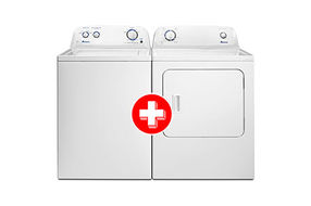 Amana 3.5 Cu. Ft. Top-Load Washer + Amana Front Loading 6.5 Cu. Ft. Gas Dryer