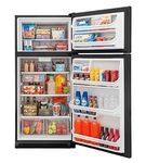 Frigidaire Black 18 Cu. Ft. Top-Freezer Refrigerator Open View