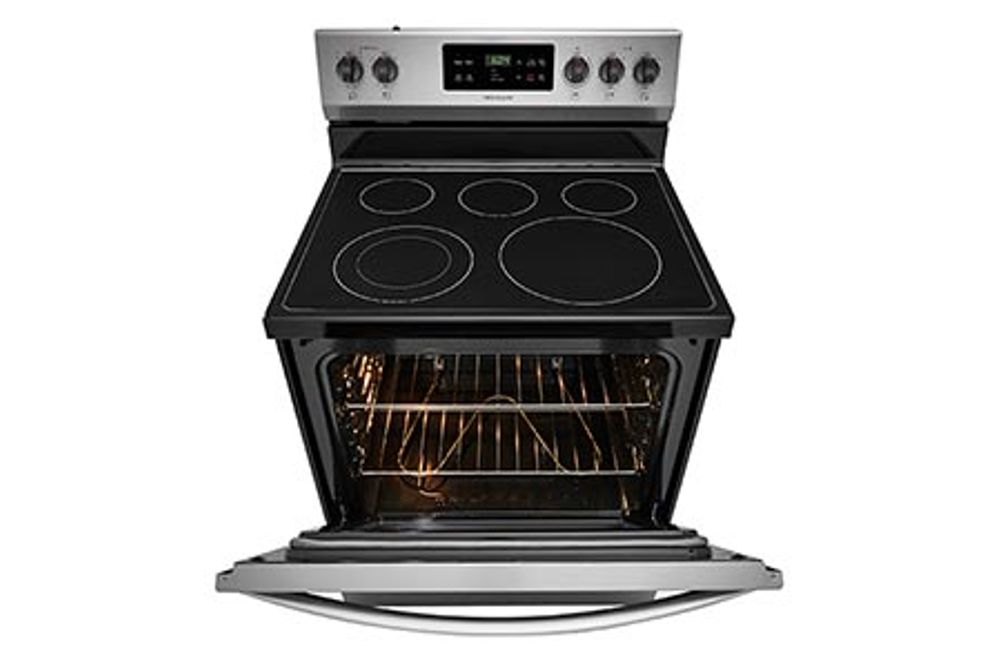 Frigidaire Stainless 5.3 Cu. Ft. Smooth-Top Electric Range- Open View