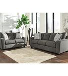 Signature Design by Ashley Twombley-Gray Sofa and Loveseat- Room View