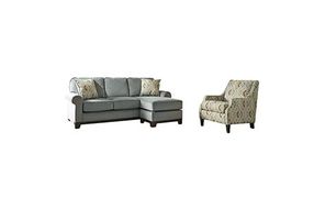 Benchcraft Benld-Marine Chaise Sofa and Accent Chair