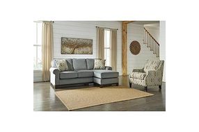 Benchcraft Benld-Marine Chaise Sofa and Accent Chair- Room View