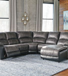 Signature Design by Ashley Nantahala-Slate 5-Piece Sectional with Chaise- Room View