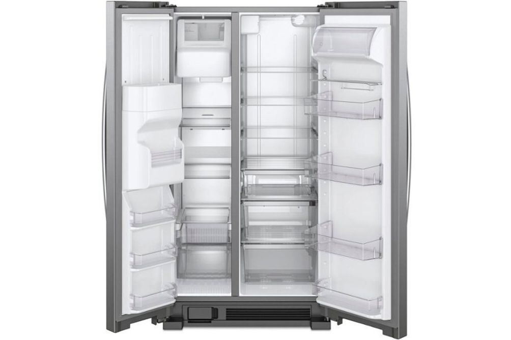 Whirlpool Stainless 21.4 Cu. Ft. Side-by-Side Refrigerator - Interior View