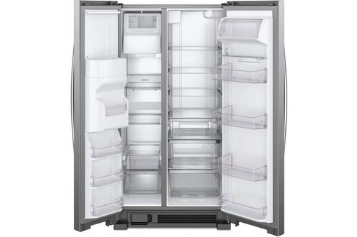 Whirlpool Stainless 21.4 Cu. Ft. Side-by-Side Refrigerator - Interior View