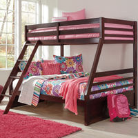 Signature Design by Ashley Halanton Twin Over Full Bunk Bed Set- Room VIew