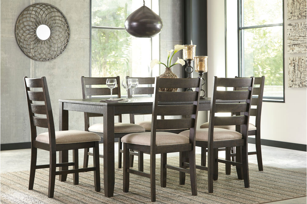Signature Design by Ashley Rokane 7-Piece Dining Set- Room View